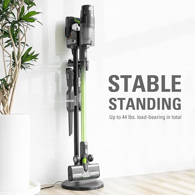 Greenworks Stick Vacuum Foldable Stand for Charger (Black) Works with Greenworks 24V Stick Vacuums (SVW24L411 SVG24L411 ‎SVW24L410 ‎SVG24L410)