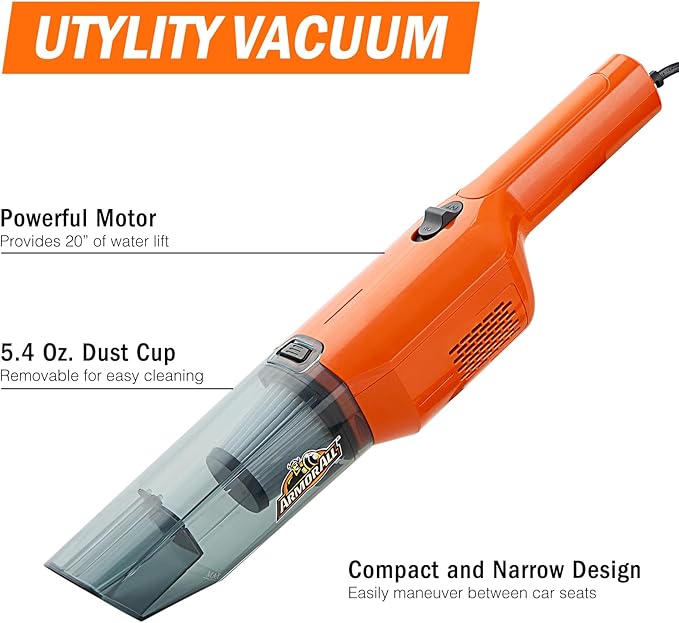 Armor All AA12V2 0903 Car Vac Compact Orange