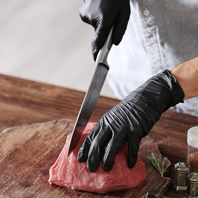 Schneider Vinyl Synthetic Exam Gloves 4 Mil Latex Free Disposable Gloves for Medical Cooking Cleaning and Food Prep