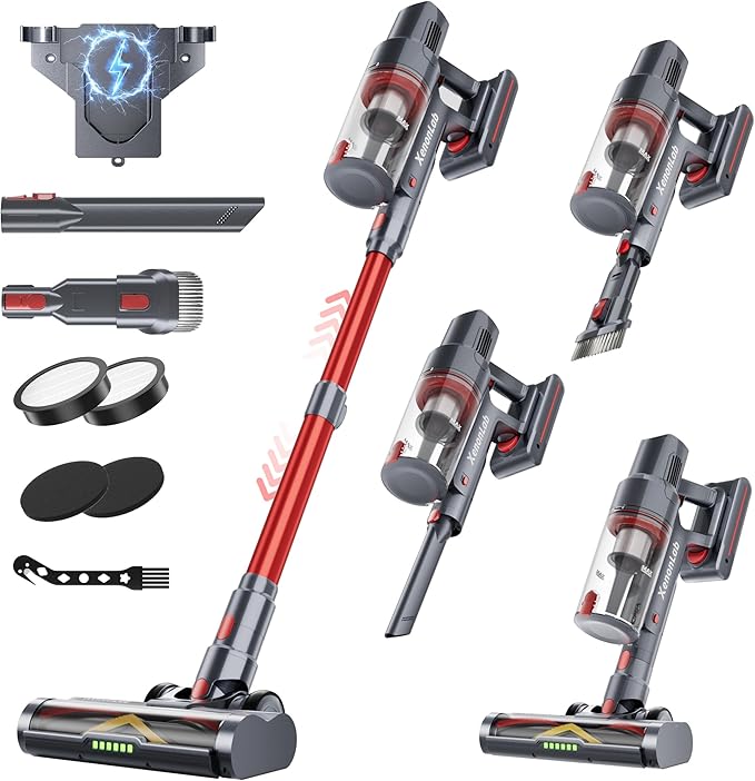 Cordless Vacuum Cleaner for Home 6In1 Multifunctional Up to 50 Mins Runtime Rechargeable Vacuum Cleaner Stick Vacuum-22