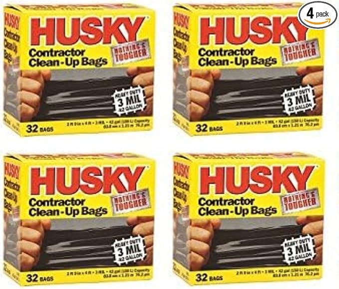 42-Gallon Contractor Clean-Up Bags 32-Count (Pack of 4)