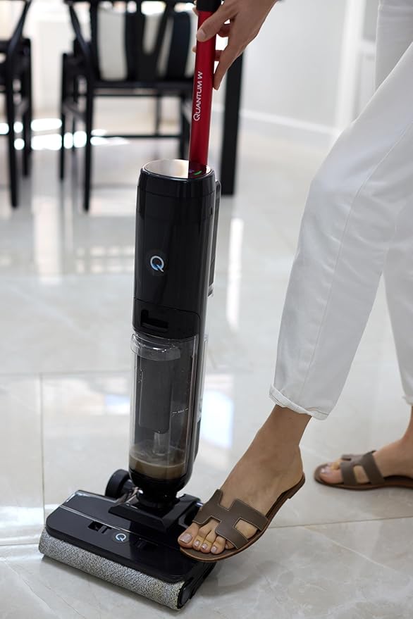 Quantum W Cordless Wet Dry Vacuum Cleaner with Water Filtration – All-in-One Hard Floor Vacuum &amp Mop Self-Cleaning Bagless for Pet Hair Spills &amp Messes
