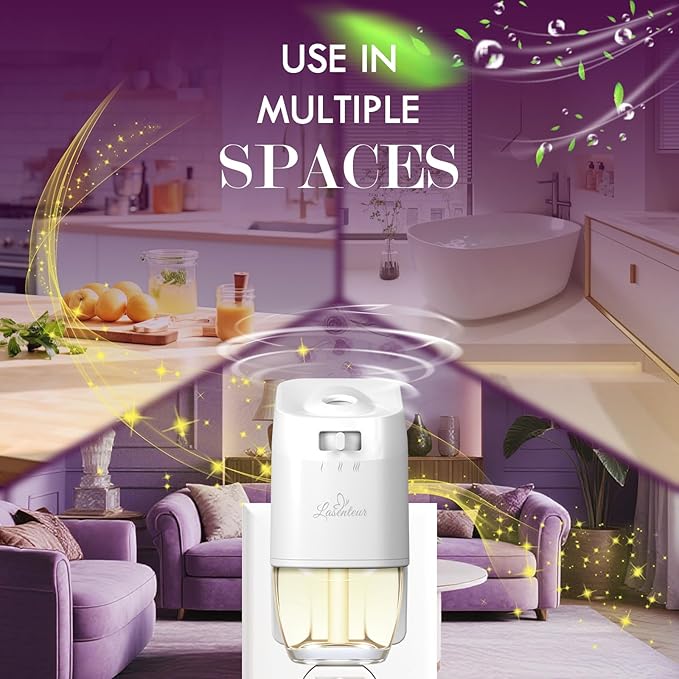 Plug In Air Freshener Refills - Palo Santo &amp Eucalyptus Sage Baby Powder Scent For Home &amp Bathrooms Office 12 Count Fragrance Refills Compatible with Air Wick &amp Glade Not Include Glad