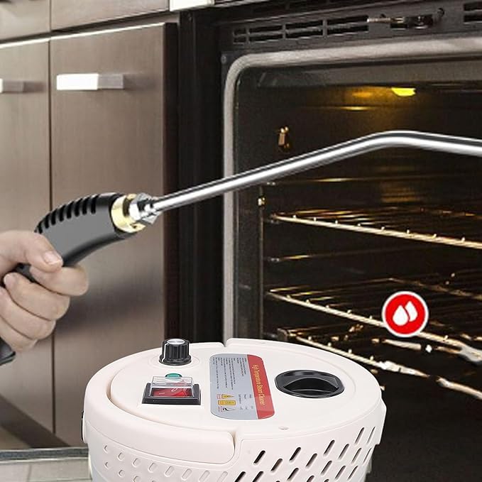 2500W Handheld Steam Cleaner High Pressure Steamer for Cleaning Multipurpose Adjustable Nozzle 6 Levels High Temp Steam Power Steamer Cleaning Machine for Home Bathroom