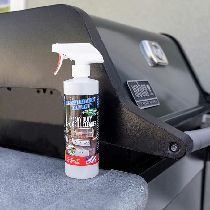 Absolutely Clean AMAZING Grill Cleaner Spray! - Professional Strength Natural Enzyme Formula - Fast Acting Fume Free - USA Made (16oz Spray Bottle 2 Pack)