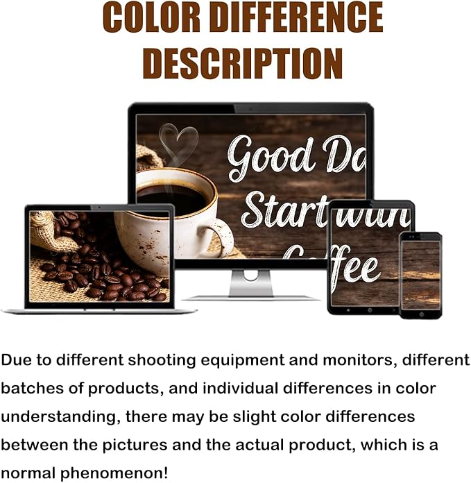 Nuxovilar Coffee Bar Mat Rustic Quote Pattern Dish Drying Pad Natural Rubber Canvas 16.92 x 31.1 inchs Coffee Accessories Counter Surface Kitchen Beverage Area