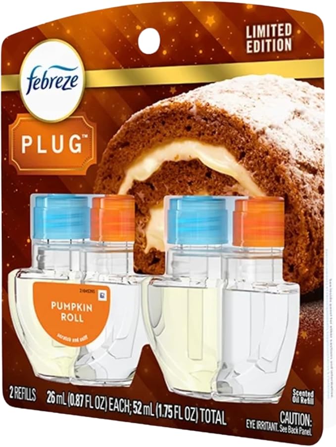 Febreze Plug In Refills Fall Scents Limited Edition - Pumpkin Roll 2 Pack