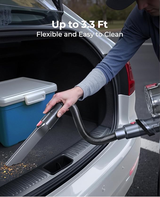 Fieety V7 Cordless Vacuum Cleaner Bundled with Replacement Battery Pack