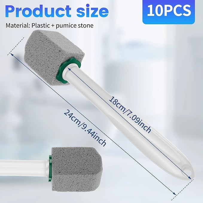 10Pcs Pumice Stone Cleaning Stick Seat Toilet Stain Removal Brush Pool Bathroom Tile Sink Household Powerful Washing Accessories