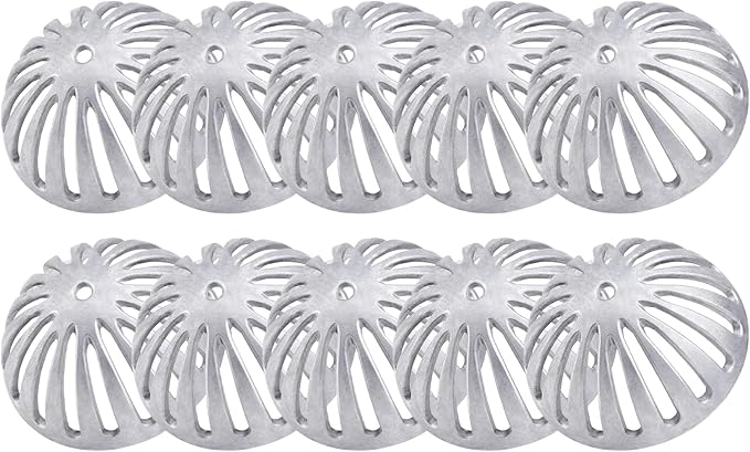10 Pack Floor Sink Strainer Floor Drain Strainer Heavy Duty Aluminum Dome Sink Drain Strainer Floor Drain Cover for Kitchen Bar Outdoor Garden or Bath 5-1/4 Diameter x 2-1/4H