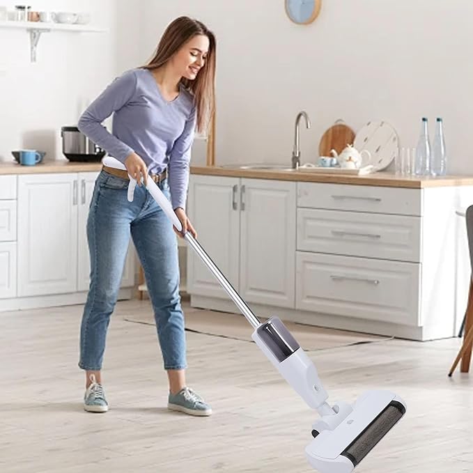 Kikumi Electric Mop Machine with LED Light Dry Wear Use Wireless Floor Mop for Hardwood Stone Tile Laminate Floors