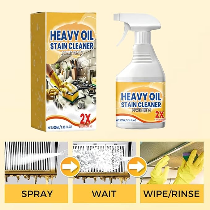 Kitchen Cabinet Cleaners And Polishers Kitchen Heavy Oil Cleaner Spray Upgrade All Purpose Kitchens Heavy Oil Cleaning Agent for StoveOvenDishwasherAppliances (2PCS)