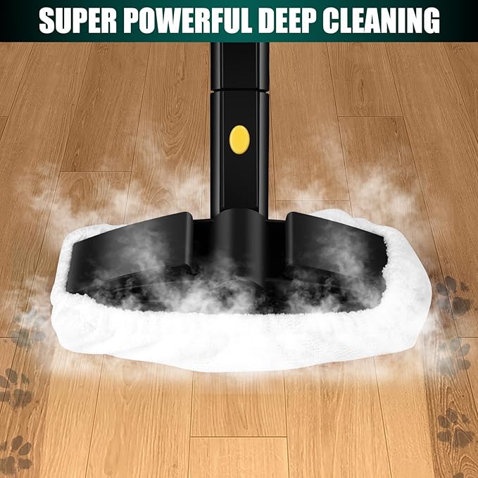 Steam Cleaner Heavy Duty Steamer Multipurpose Powerful Steam Mop with Extra-Long Power Cord for Home Floor Cleaning Carpets Grout Tile Car Sofa
