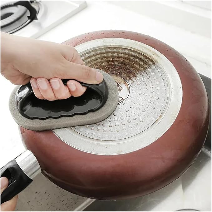 Sponge Brush Wipe Eraser Cleaner Kitchen Bath Rust Strong Decontamination Cleaning Tools With Handle Household