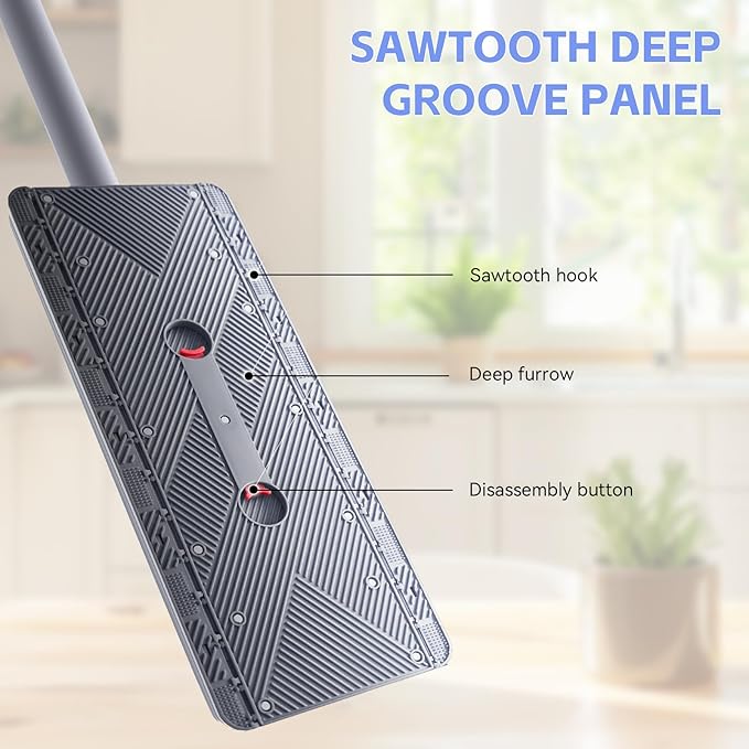 2026 New Upgraded Sweep &amp Mop Kit - Compatible with Swiffer Pads Snap Grip Mini Mop 2-in-1 Durable Hardwood Flooring Tile Marble Cleaning Tools Home and Kitchen Essentials with 20 Dry Cloths