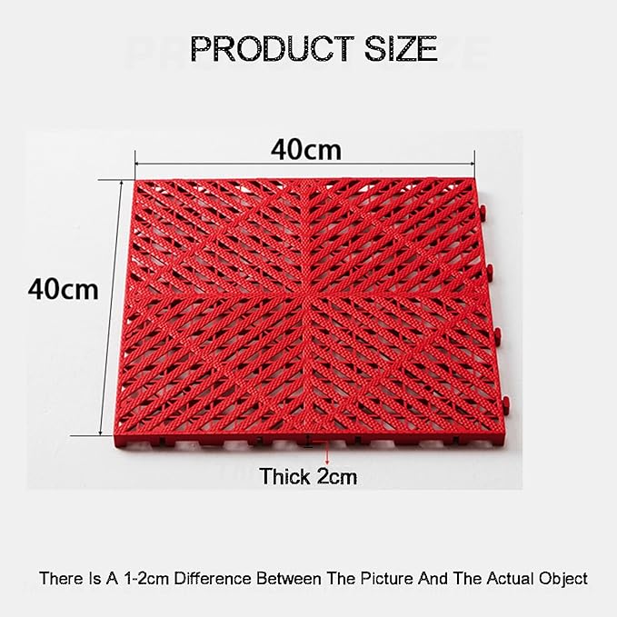 Trench Drainage GrateDrain Covers OutdoorInterlocking Floor TilesPP Modular 40x40cm Multicolor 4-30 pcs(Color54pieces)