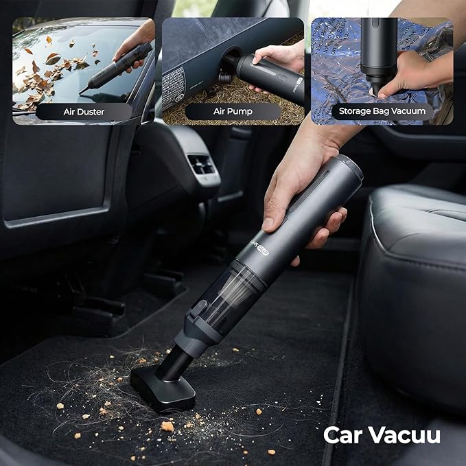 Apical Life Handheld Vacuum Cleaner EV1396 Cordless 100W 16000Pa Strong Suction with 14–24 Min Runtime Multi-Nozzle Design &amp Floor Brush for Home Cleaning Car Detailing &amp Tight Spaces
