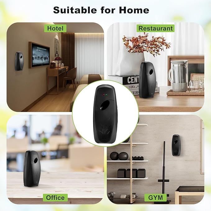 8 Pack Automatic Air Freshener Spray DispenserWall Mounted or Free Standing Auto Freshener Dispenser Aerosol Sprayer for Hotel Office Living Room Bathroom Commercial Place