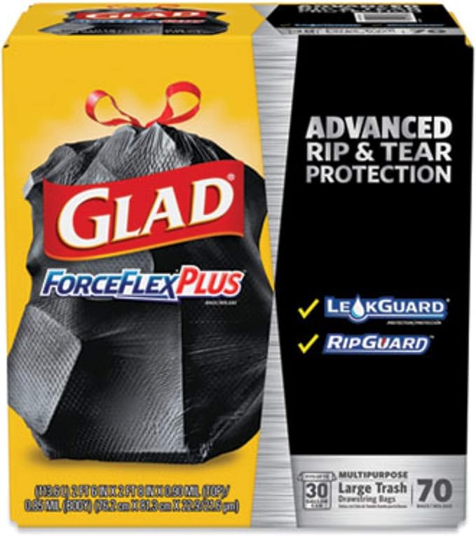 Trash Bags 30 gal. 1.05 mil PK70