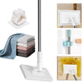 Snap Grip Mini Mop with Mop Clip &amp 10 Mops Pads 2026 New Mini Mops Set with Refill Pads Automatic Gripping Release 360° Rotating Head Wet/Dry Multi-Surface Cleaning (5 Pads + Clip)