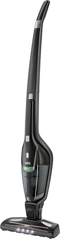 AEG Ergorapido CX7-2-45MÖ 2in1 Akku-Staubsauger (50% Recyclingmaterial beutellos bis zu 45 min Laufzeit freistehend 180° Drehgelenk Bürstenreinigungsfunktion LED-Frontlichter schwarz/grün)