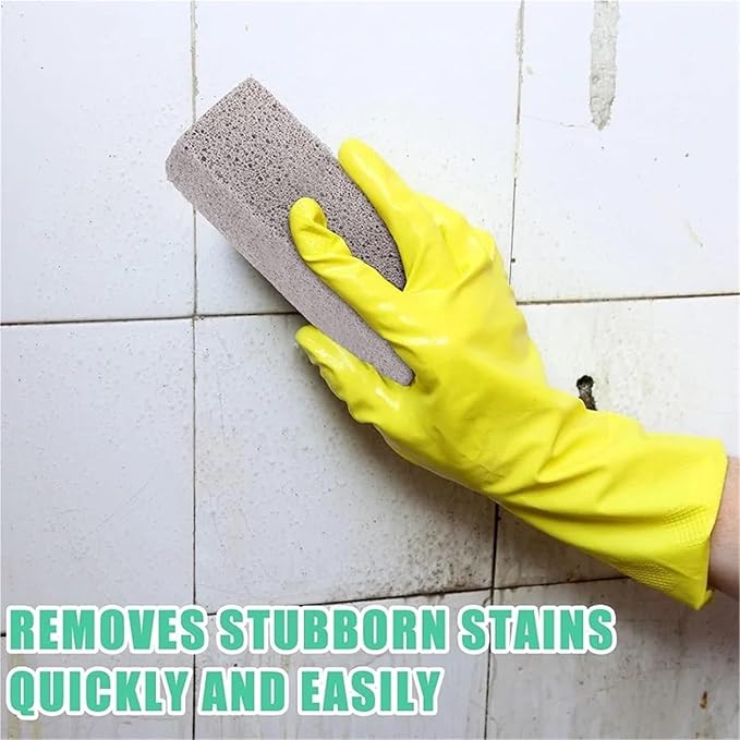 Pumice Stone for Grill Cleaning BBQ Grill Cleaning Brick and Brush Set Stain and Grease Remover for Barbecue Racks(6PCS)