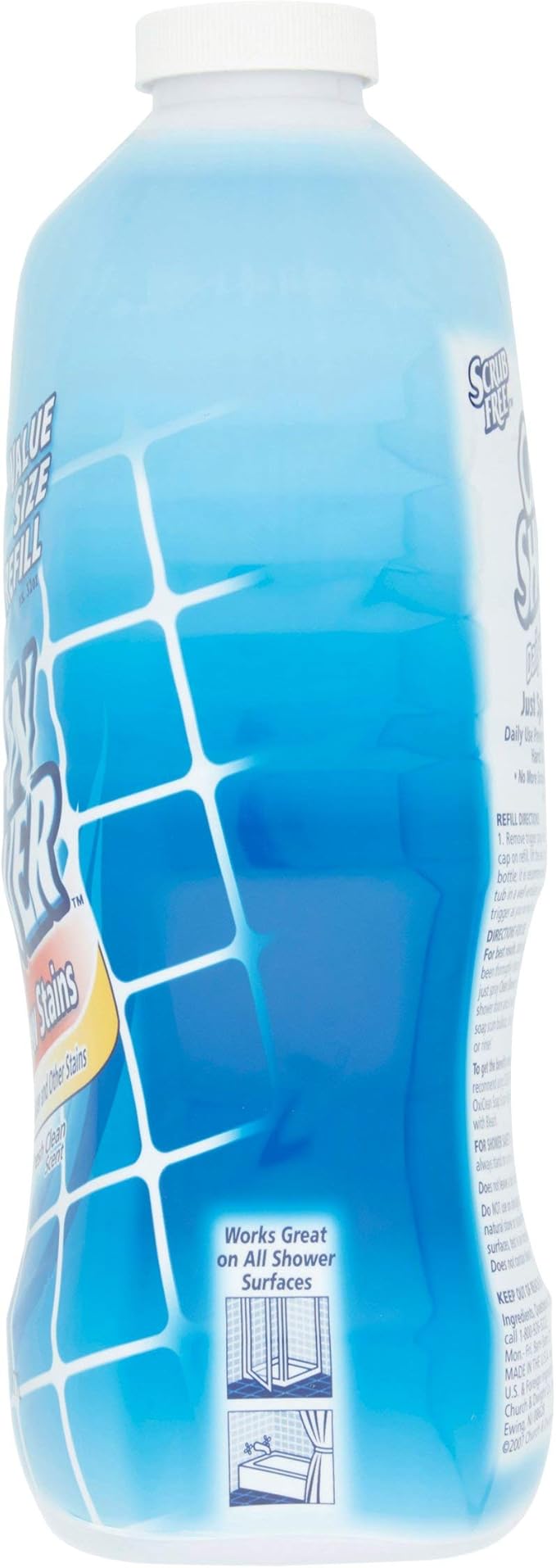 PACK OF 6 - Clean Shower Daily Shower Cleaner Refill 60 fl oz