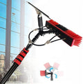 Telescopic Window Cleaner Window Cleaning Pole Water Fed Pole KitWindow Cleaning Brush Solar Panel Cleaning Tool Telescopic Brush Extendable Cleaner Water Fed Brush Spray Washer for Window (Color :