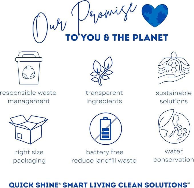 Quick Shine Hardwood Floor Clean + Polish Mop Kit w/ 3 Reusable Pads &amp 1-16 oz. Floor Luster w/Plant-Derived Carnauba | Use Wet + Dry | Safer Choice pH Neutral Ready to Use Formula