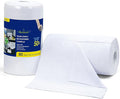 Greenfound Microfiber Cleaning Cloth Roll -80 Pack 11.5x11.5 Tear Away Towels Reusable and Washable Rags White