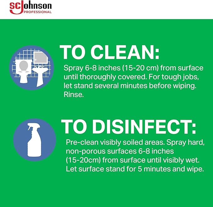 SC Johnson Professional Scrubbing Bubbles Disinfectant Restroom Cleaner 32oz / Case Qty 8