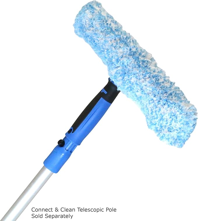 Unger Professional Performance Grip Window Cleaner Scrubber 14 and Unger Professional Streak-Free EasyGlide Glass Cleaner Concentrate 32 oz
