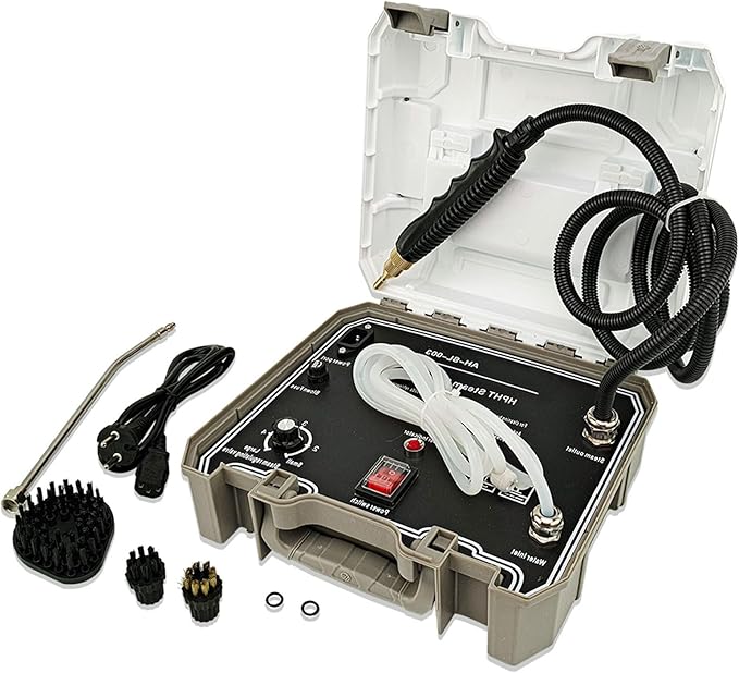 High Pressure Steam Cleaner 2000W 4Bar Portable Steam Cleaning Machine Household Handheld Steam Cleaner for Kitchen Bathroom Upholstery Grout (1500w 110V)