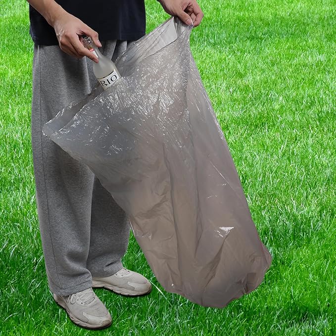 18 Gallon Gray Trash Bags Tall Kitchen Garbage Can Bag Large Garbage Bags 100 Counts