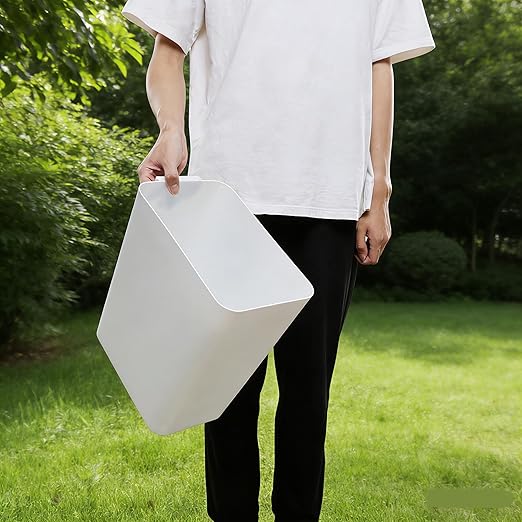 Bathroom Trash Can 4.5 Gallon Bathroom Garbage Can Waste Basket for Office Under Desk Bedroom Rv 3 Pack White
