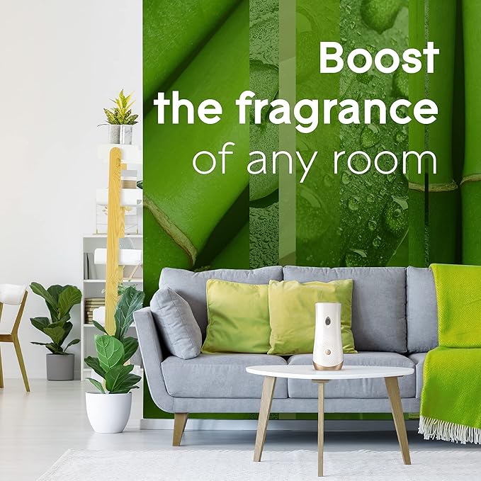 Glade Automatic Spray Refill Air Freshener for Home and Bathroom Bamboo &amp Waterlily Bliss 6.2 Oz 3 Count