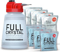 Full Crystal Window Cleaning Kit + Refill Kit – 2 x 4oz Crystal Powder Packets + 1 lb. Refill Bag Cleans Up to 120 Windows – No Scrub No Rinse Removes Dirt Grime and Water Deposits from Glass &am