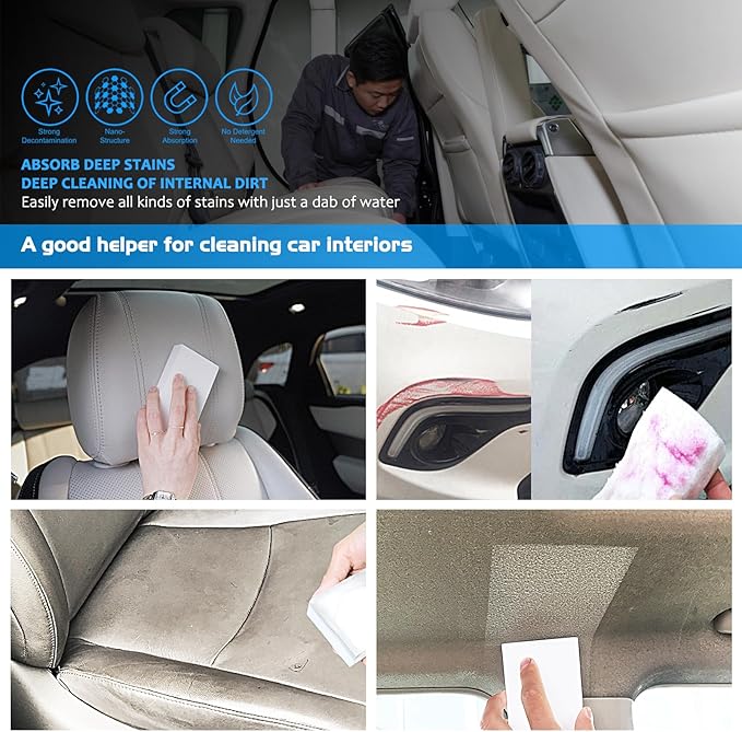 100 Pack Magic Sponge Eraser Premium Reusable Melamine Sponges Powerful Cleaning for Kitchen Bathroom Walls Shoes Electronics Household Cleaning Kitchen Dish Sponges. Durable &amp Not Easily R