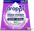 Dropps Odor Eraser Pods (64 Count) - Powered by TriCore Erase | Use With Detergent | Odor Remover | For Sweat Musty Towels Mildew Pet &amp Body Odors | Clean Laundry Booster | Plastic-Free Packagi