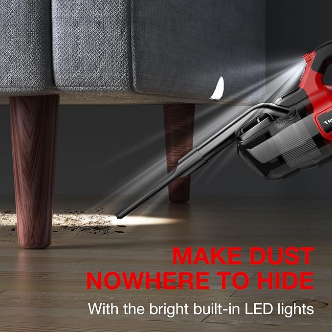Cordless Vacuum Cleaner for Milwaukee 18V Battery Handheld Vacuum Cleaner for Home Car Hardwood Floor Carpet Portable Shop Vacuum with Washable HEPA Filter(No Battery)