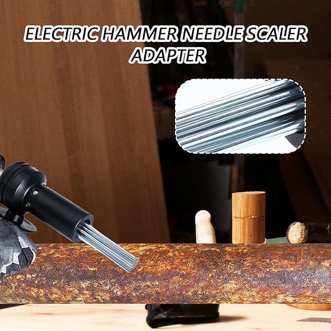 Electric Rust Scaler Electric Hammer with 18 Needles Concrete Rust Cleaner for Construction Home Industry Commercial Garage Concrete