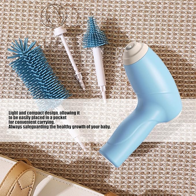 Quick Brush for Milk Bottles Water Cups Touch Control Silicone Bristles Easy Use Multifunctional Cup Sterilizer
