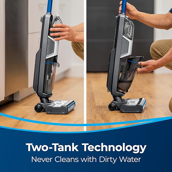 Bissell Crosswave HF3 Cordless Wet/Dry Vacuum Cleaner and Mop Multi-Surface and Hardwood Floor Cleaner 3649A
