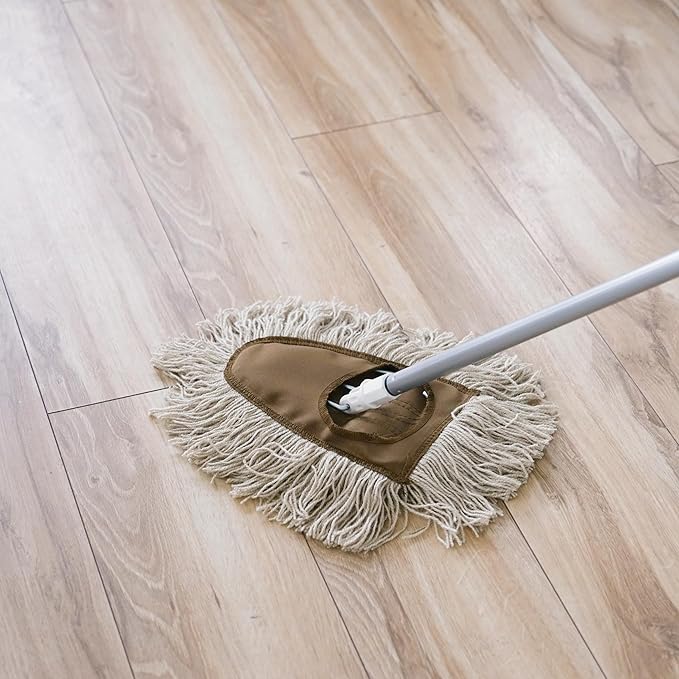 Stanley Home Products Washable Nylon Dry Mop - Removes Dust and Dirt from Surfaces and Hard to Reach Areas (Complete Mop)