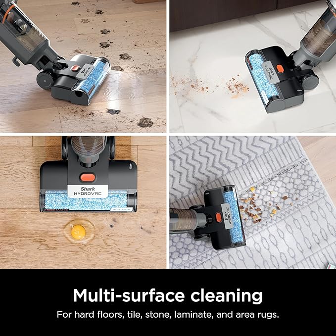 SHARK WD160 HydroVac MessMaster XL 3-in-1 Vacuum Mop &amp Self-Cleaning System for Multi-Surface Cleaning Perfect Hardwood Tile Marble Area Rug (RENEWED)