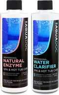 AquaDoc Spa Enzyme and Spa Clarifier Bundle - Includes 16oz Enzyme Cleaner and 16oz Hot Tub Water Clarifier - Hot Tub Chemicals Made in USA
