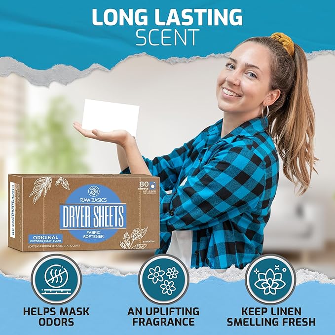 Scent Boosters for Washer Fresh Aroma and Dryer Sheets 80 Bulk Loads