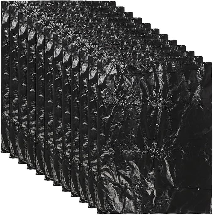 Didiseaon Black Garbage Bags 80x100cm 2.5 Mil Thickened Plastic Trash Bags 25pcs Heavy-duty Wastebasket Liners for Bathroom Kitchen Bedroom Use