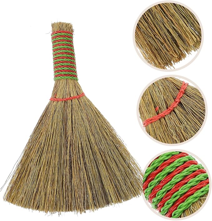 FRCOLOR 10pcs Cleaning Supplies Desk Dust Broom Small Manual Broom Desktop Cleaning