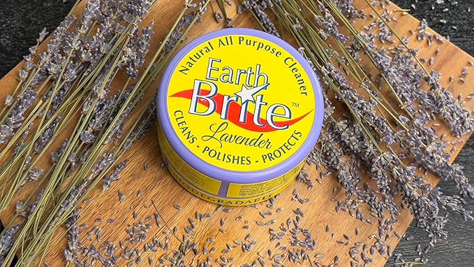 All Natural Multipurpose Cleaner for Bathroom Floor Kitchen and More | 300g Lavender Natural Clay Tub + Sponge (2-Pack) Includes Bonus Diamond Towel Cleaning Supplies Kit
